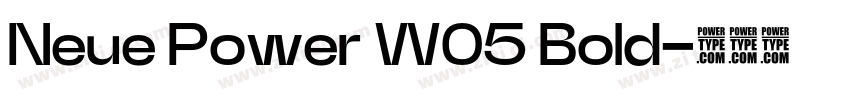 Neue Power W05 Bold字体转换